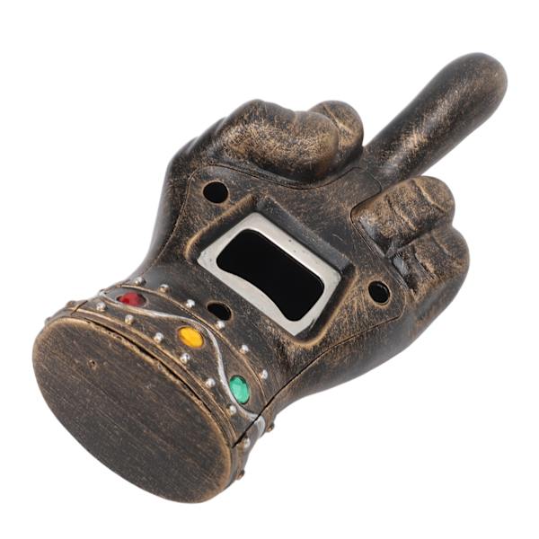 Fist Öppnare Cool Middle Finger Form Bärbar Fist Ölflaska Öppnare för Män Make Pappa Morfar Pojkvän Guld