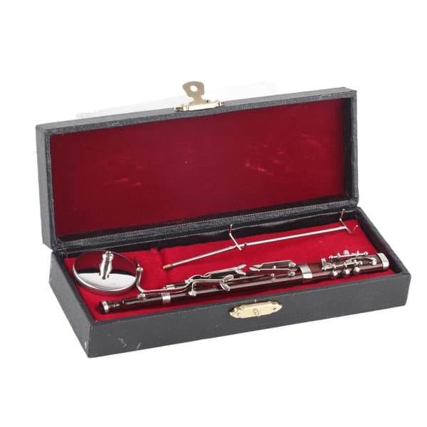 Fagotpynt Miniature Dekoration Mini Musikinstrument Model Gave Håndværk 17cm