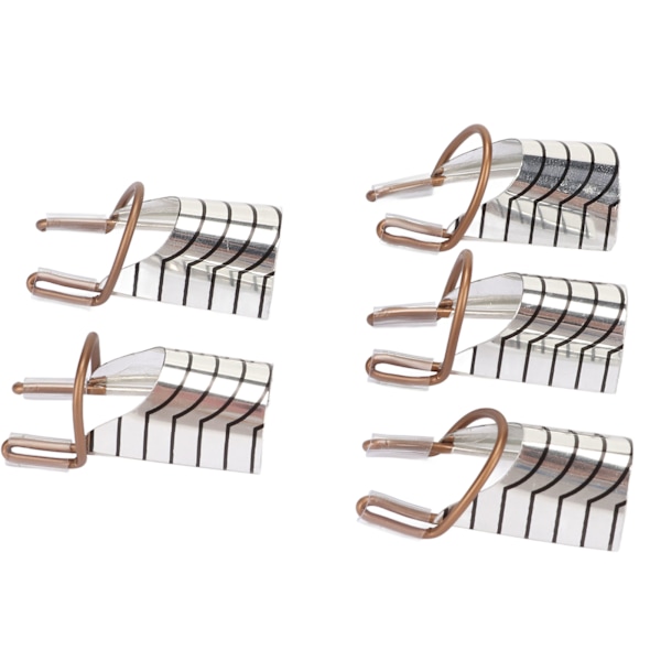 25 st Nail Extension Forms Guide Aluminiumram Återanvändbar franska nagel UV Gel Protector Forms