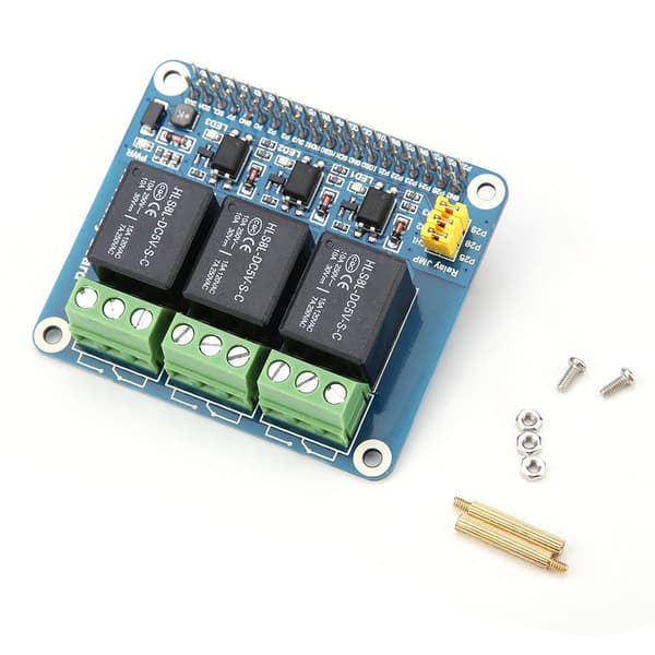 3-kanals relæudvidelseskort til Raspberry Pi A+/B+/2B/3B/3B+