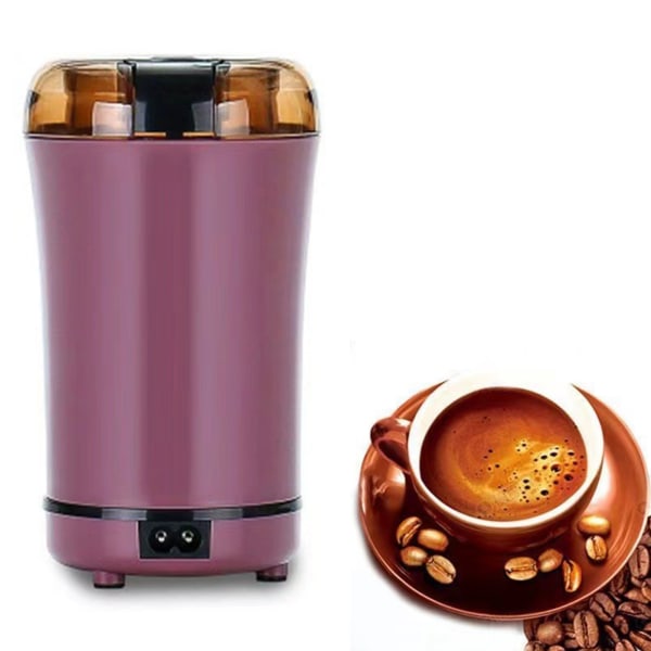 Elektrisk kaffekvern for urter og krydder, superfin kverning, lilla, EU-plugg, 220V