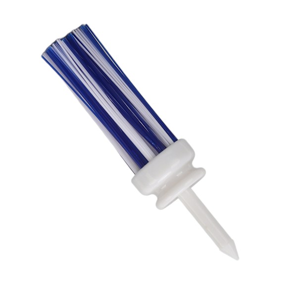 Golf Tees Plast Lång Boll Bas Låg Friktion Borste Stöd Tee för Lång Distans Träning(83mmVit och Blå )