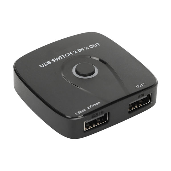 2 ind 2 ud USB-switch, driverfri, problemfri switch USB 2.0 periferisk switcher-boks-hub til computere, smart-tv'er, tastatur