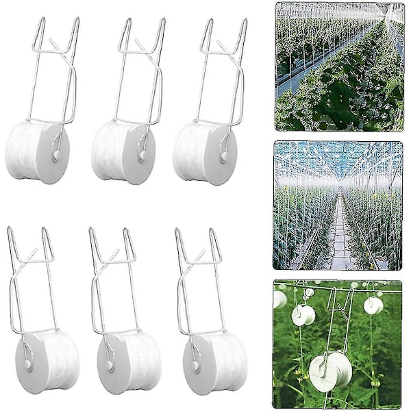 Plante Rullekrog, 6 stk. Kraftig Have Tomatkrog, Blomsterranke Type Plante Rullekrog Sæt