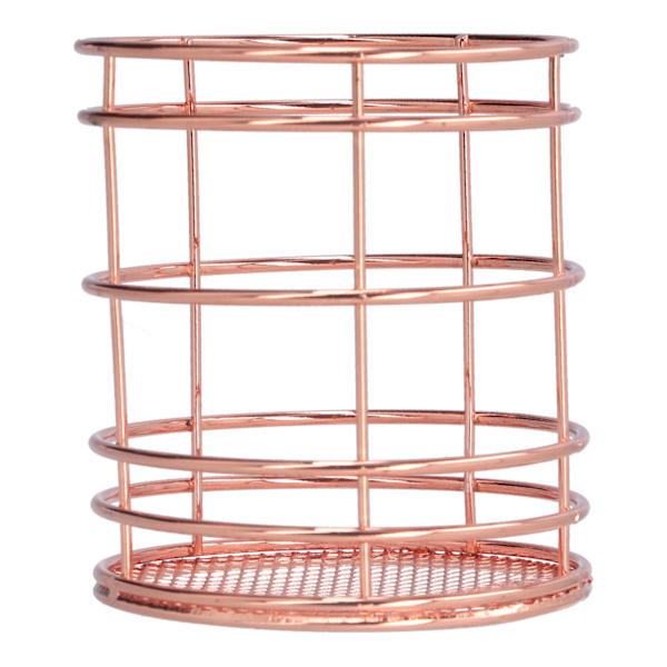 Pyöreä ontto syömäpuikkohäkki Monitoiminen organizer Home KitchenRose Goldille (J13454CP)