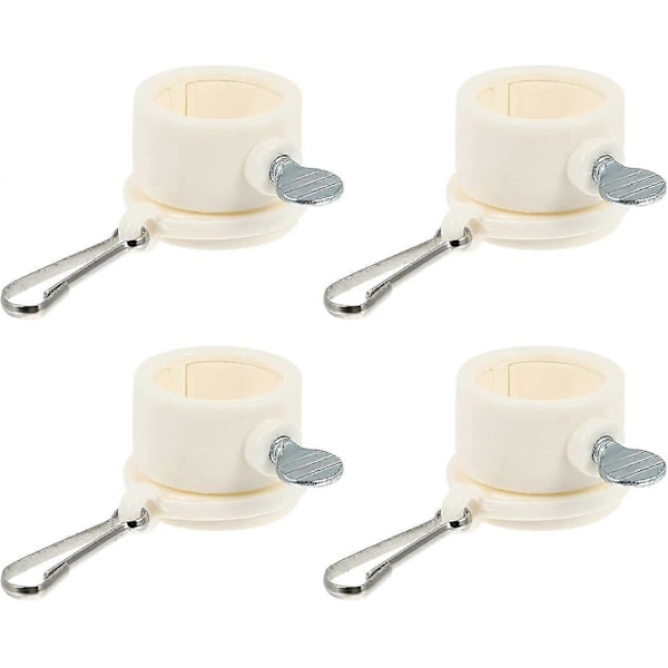 4-pack Flaggstångsring Klämma Flaggstångsmonteringsring Vridbar Flaggstångsring