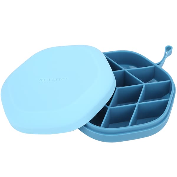 Husholdning Mini Silikon Isform DIY Isbrett Maker Kjøkkenutstyr (Lys Blå)