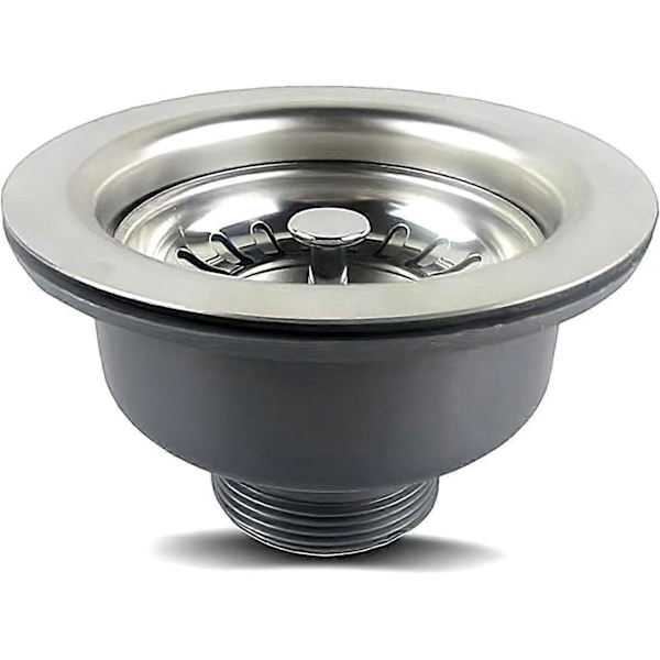 304 Rustfri Stål Vask Afløb - Til Køkkenvask - 1 1/2\" - Diameter: 114mm