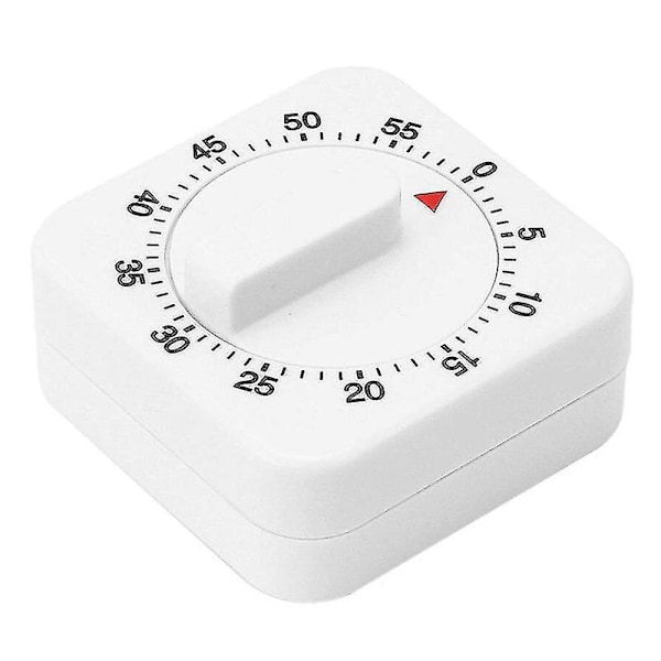 60 Minutter Kjøkken Timer Matlaging Ring Mekanisk Teller Opptrekk Alarmklokke-B5
