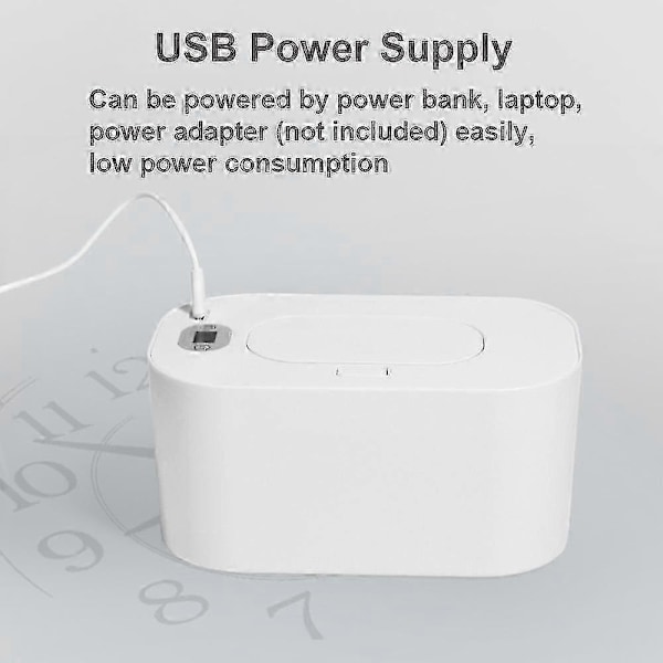 Baby Vådservietvarmer med Digitalt Display Stor Kapacitet Baby Vådservietter Varmer Dispenser USB Drevet grøn Justerbar Temperatur