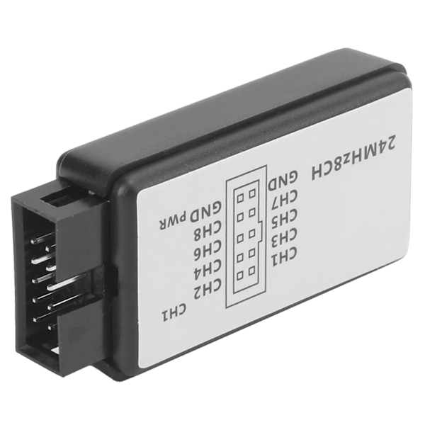 USB-logikanalysator 8-kanals minienhet med kabel för ARM FPGA 24 MHz ‑0,5 V‑5,25 V