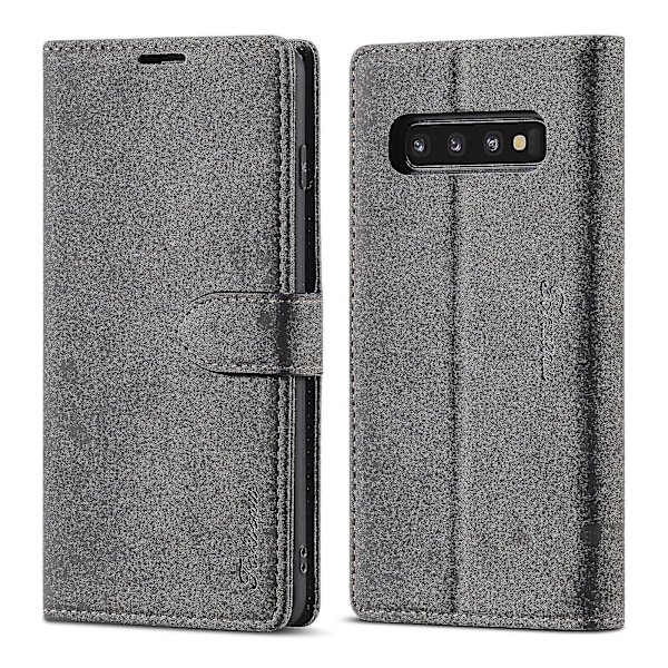Samsung Galaxy S10+ ægte læder etui sort