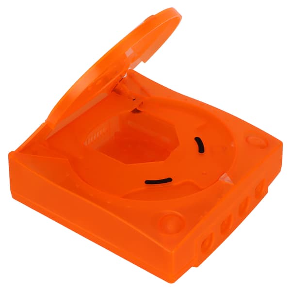 Hus Shell Orange Plast Gennemsigtig Erstatningsbeskyttelsesskal til SEGA Dreamcast DC