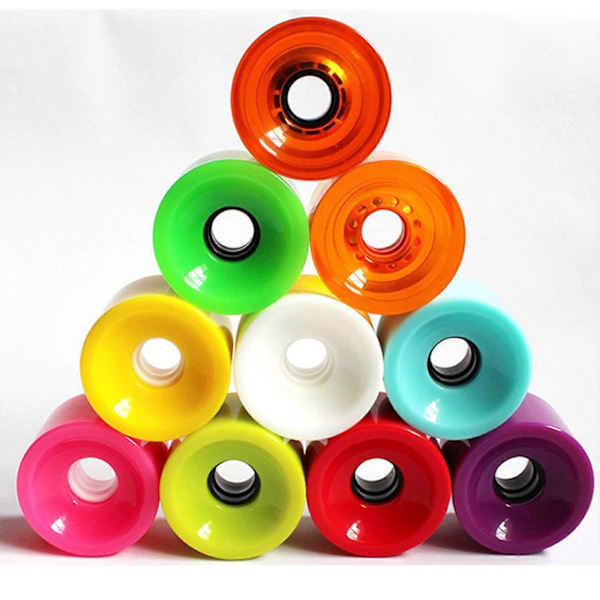 8 x 78A Kovuus Rullalautarenkaat 70 x 51mm Longboard Rullaosat