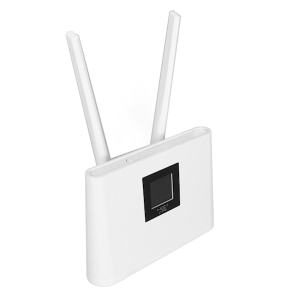 4G WiFi-reititin 150 Mbps:n vakio SIM-korttipaikalla, 20 laitetta tuettu, LCD-näyttö, mobiili WiFi-hotspot Euroopalle ja Aasialle, 100-240 V:n EU-pistoke