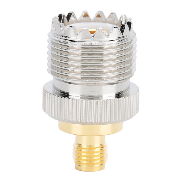 2 stk. SMA hun til UHF hun adapter stik messing 50 ohm stik til antenner