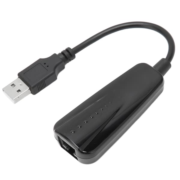 USB til Ethernet-adapter USB 2.0 til 10/100 Mbps Pluggbar LAN Nettverksadapter Kompatibel for Windows for Linux for OS X