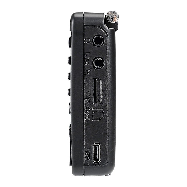Oppladbar Bærbar Radio, Radio, Svart, 12*8*2cm