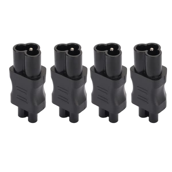 4 stk. IEC320 C6 til IEC320 C5 strømadapter IEC320 C6 til C5 strømkabeladapter konnektor konverter til bærbar computer