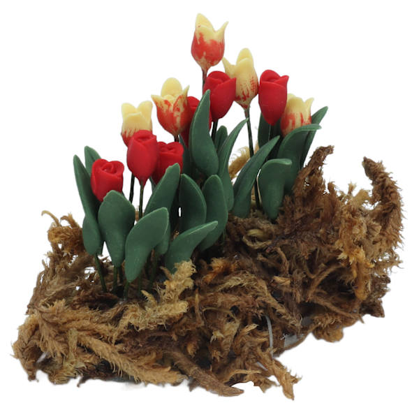 1:12 DIY Simulering Dukkehus Blomster Miniatyr Dukkehus Mose Plen Hage Scene Dekorasjon