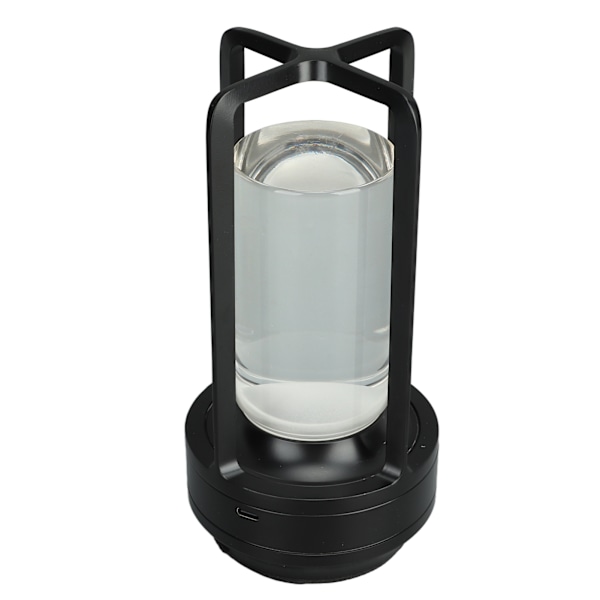 Led-bordlampe uden ledning, 3 farver, trinløs dæmpning, genopladelig touch-lampe, natbordslampe til soveværelse, sort