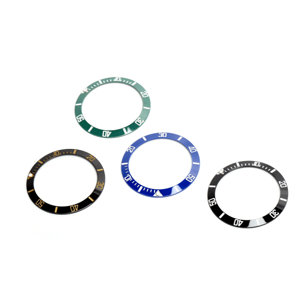 4 stk keramisk klokkeramme-innsats armbåndsur-ramme-innsettingsring reservedeler 38mm