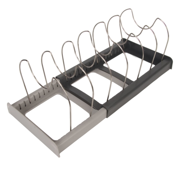 Grytlock Organizer 304 rostfritt stål expanderbara U-formade avdelare Diskförvaringsställ för kök Bar Restaurang