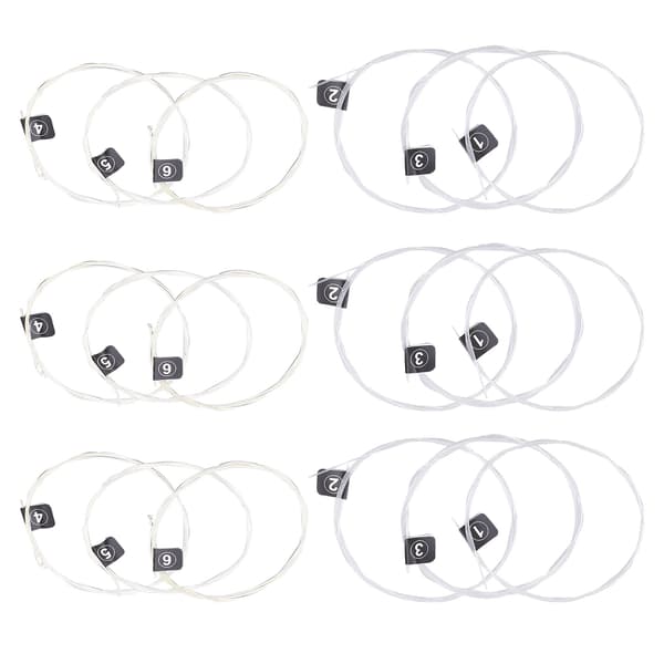 3 Set Klassiska Gitarrsträngar Ersättning Stabil Tonhöjd Nylon Silverpläterade Tillbehör NX36