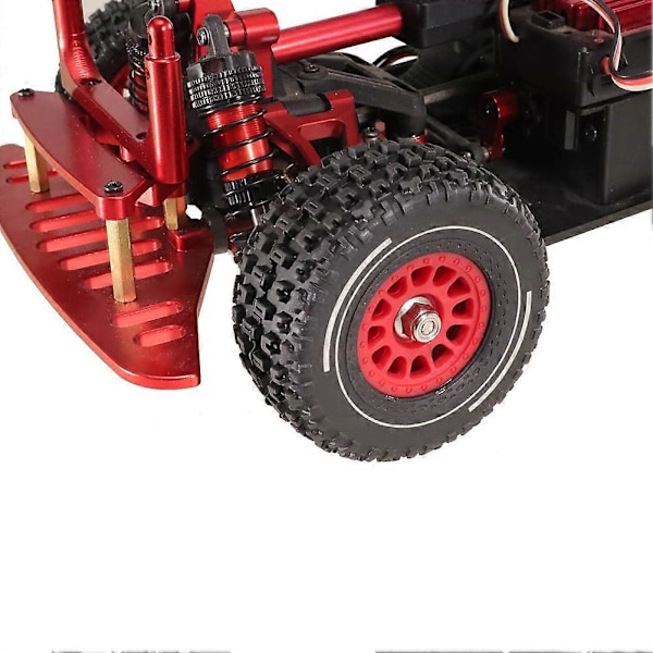 4 st 65 mm Gummidäck 12 mm för 1/14 MJX 14301 14302 RC Bil Röd36