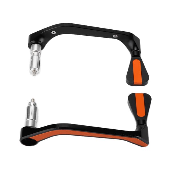 2 st motorcykelstyresskydd aluminiumlegering modifiering underhåll universell för 22 mm/0,87 tum orange