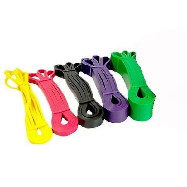 Latex Stretch Resistance Band för Träning Fitness TPE Förlängningsband för Grepp och Träning av Lår, Midja, Armar, Ben och Bröst Amarillo