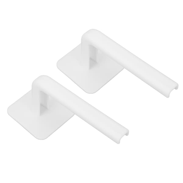 2 stk selvklebende hattehylle oppbevaring display multifunksjonell hattehenger med baklim hvit
