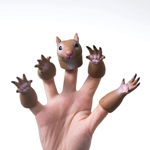 Nyhet Fingerhanddocka Leksaker Fingerdocka Rekvisita Djurfingerdocka Barnpresent