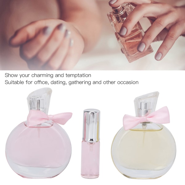 Kvinnlig parfym Set Flower Doft Elegant Långvarig Parfym Spray för kvinnor Rosa Guld