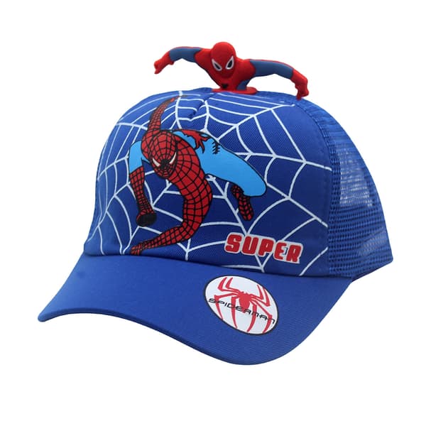 Spiderman Caps Barn Sommer Mesh Hatt -NMAOV Blue