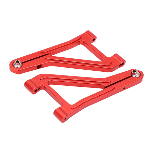 2 st främre övre svingarm i aluminiumlegering, stark, robust, hög draghållfasthet, RC-tillbehör för 1/7 fjärrstyrd bil, röd