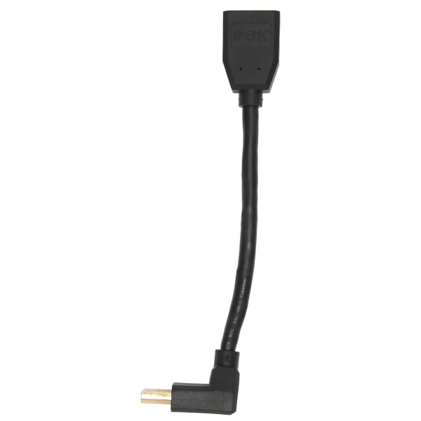 Displayport förlängningskabel DP1.4 version 90 grader Displayport hane till hona förlängningsadapter för 8k 60hz 4k 144hz