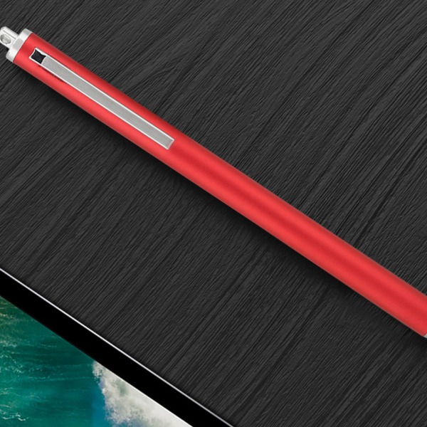 Stylus med stoffhode for Samsung Tab/LG/Huawei/Xiaomi-smarttelefoner og nettbrett for iPad 2018 (rød)
