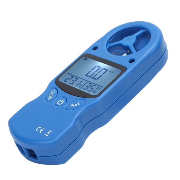 Mini Håndholdt Digital Anemometer Vindhastighedsmåler 0~30m/s Temperaturmåler Tester