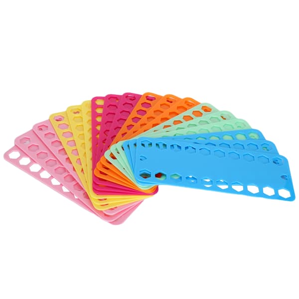 18 stk. Korsstingstråd Organizer 20 huller Farve Plast Floss Bobbin Viklebræt