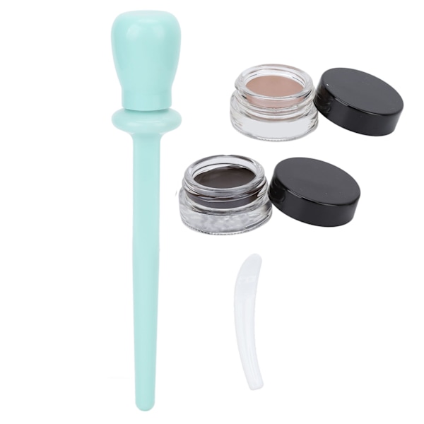 4 stk silikon eyeliner applikator sett vanntett eyeliner profesjonell eyeliner sminkeverktøy cyan