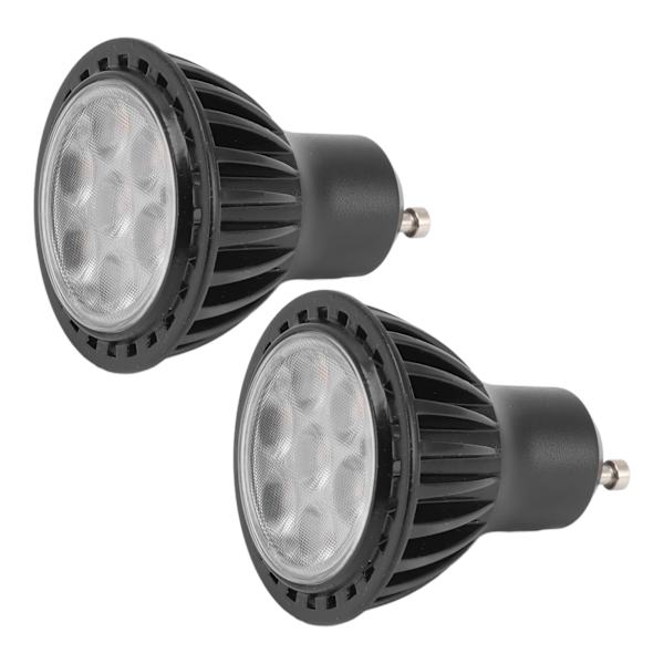 2 stk. GU10-spotlightpære 3000K 7W varm hvitt LED-pæreerstatning for disk 110-240V