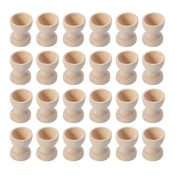 24 stk. Eggestativ i tre Eggekopper Egg Oppbevaringsstativ Påske Eggekopper For Hjemmet