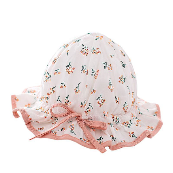 Solhatt för babyflickor med skydd, justerbar utomhushatt för strand för babyflickor, pojkar, småbarn och barn
