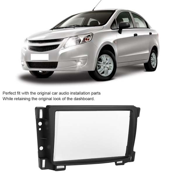 7in 2DIN Radio DVD Navigation Fascia CD Panel Dash Frame Passer til Chevrolet SAIL 2010+