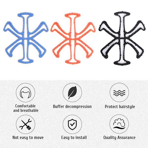 Hjälm Inner Silicone Hjälm Pad Andas Anti Svett Frisyr Hjälm Pad Huvudskydd Liner Universal Hjälm Pads