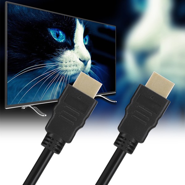 Guldbelagt Ultra HD 4K HDMI-kabel til stationære computere, digitale tv'er, routere, bærbare computere (0,5 m)