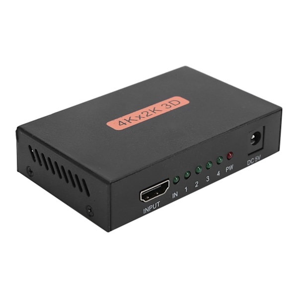 High-Definition Multimedia Interface -jakaja 4Kx2K Monitor Splitter Video Adapter Wide Voltage 100-240VEU-pistoke