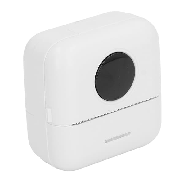 Lomme termoprinter Bluetooth High Definition Bærbar Mini Printer til QR-kode Etiket Hvid