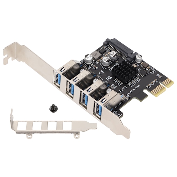 USB 3.0 PCIE expansionskort PH64 2U/4U VL805 Chip 5Gbps överföring 4 portar USB expansionskort för Windows
